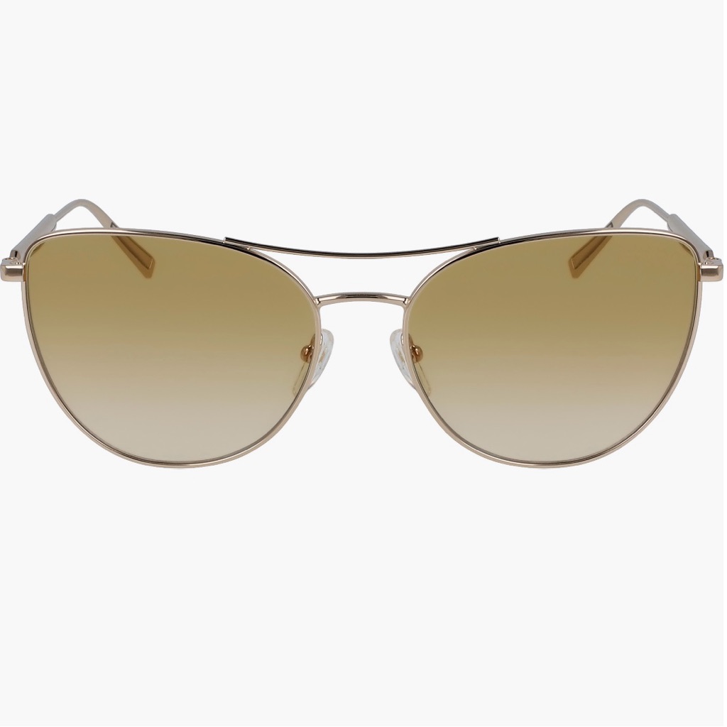 Longchamp Cat Eye Sunglasses Gold 58mm